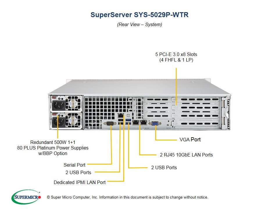 Сервер Supermicro SYS-5029P-WTR 2U — фото 5