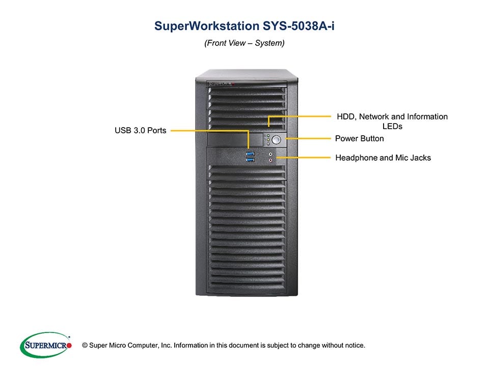 Сервер Supermicro SYS-5038A-I — фото 4