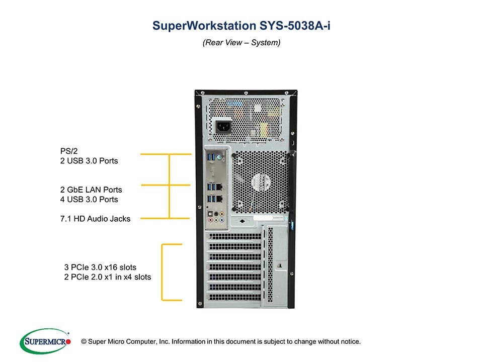 Сервер Supermicro SYS-5038A-I — фото 5