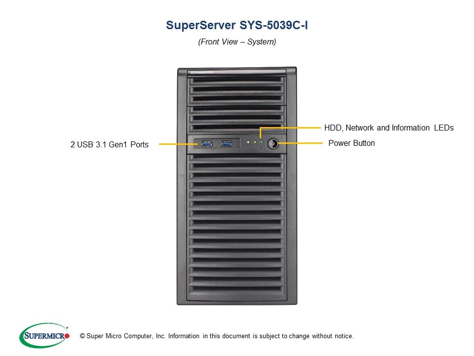 Сервер Supermicro SYS-5039C-I SuperWorkstation (X11SCL-F, CSE-731i-404B) — фото 5
