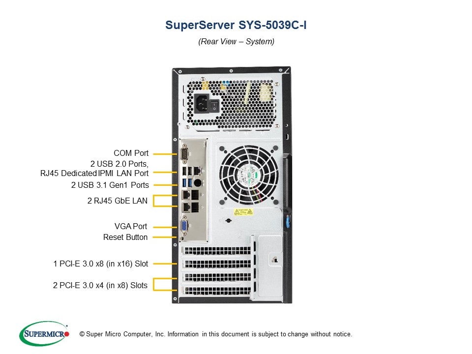 Сервер Supermicro SYS-5039C-I SuperWorkstation (X11SCL-F, CSE-731i-404B) — фото 6