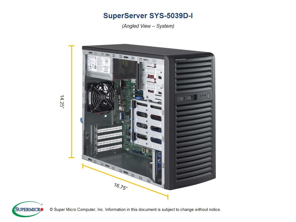 Сервер Supermicro SYS-5039D-I — фото 2