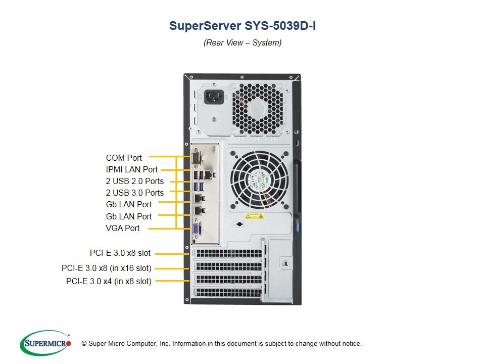 Сервер Supermicro SYS-5039D-I — фото 4