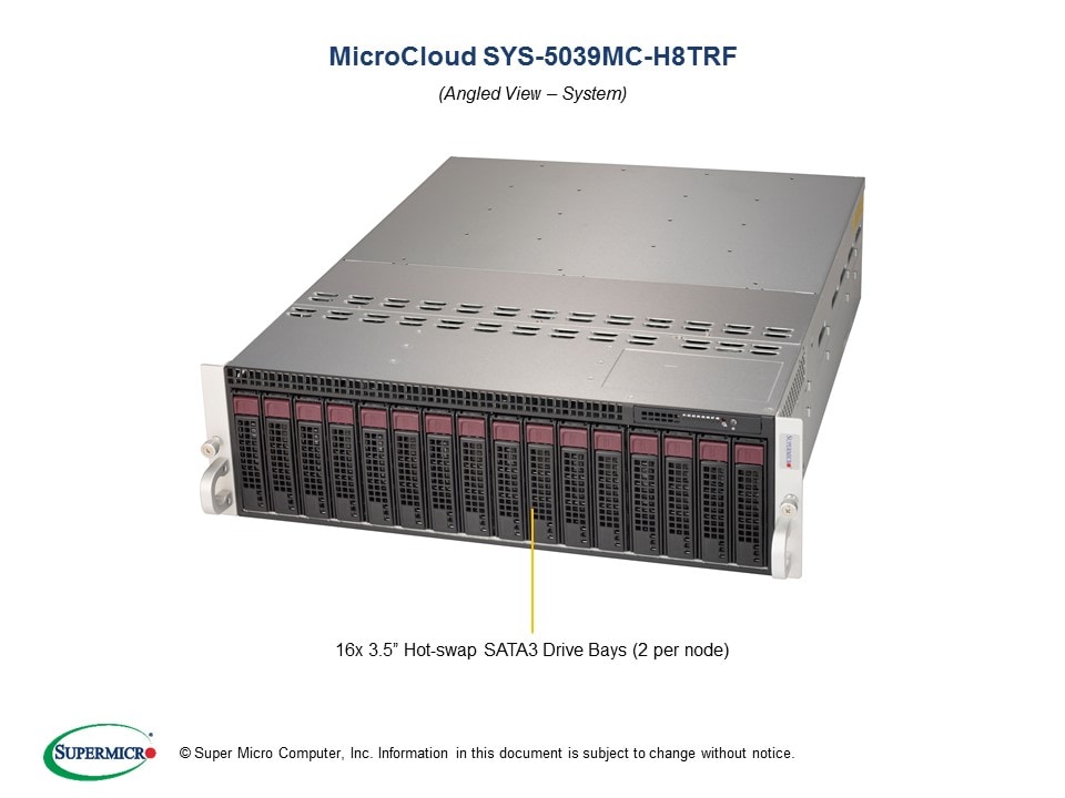 Сервер SuperMicro SYS-5039MC-H8TRF 3U MicroCloud Server — фото 3