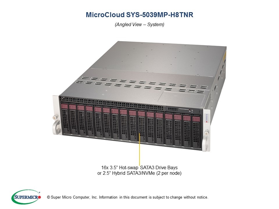Сервер Supermicro SYS-5039MP-H8TNR 3U — фото 2