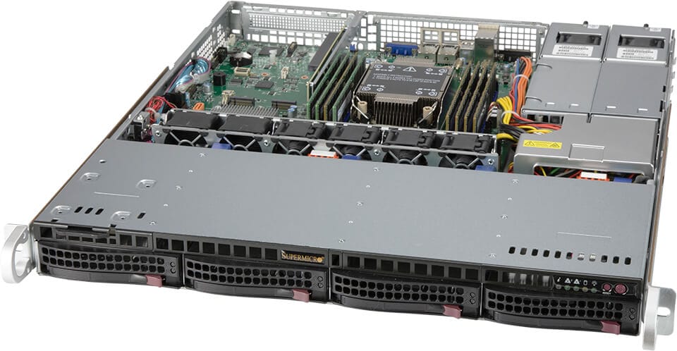 Сервер SuperMicro SYS-510P-MR UP 1U X12SPO-F, CSE-813MF2TQC-R407CB, RoHS — фото 2