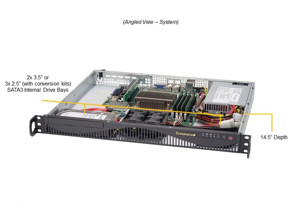 Однопроцессорный сервер Supermicro SYS-510T-ML 1U — фото 2
