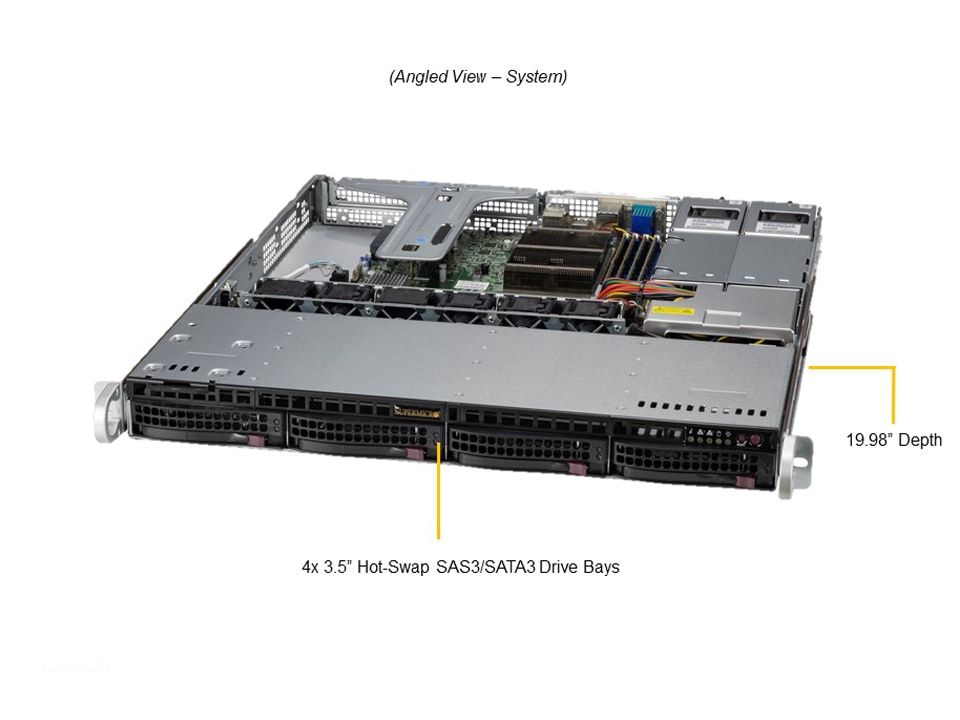 Однопроцессорный сервер Supermicro SYS-510T-MR 1U — фото 2