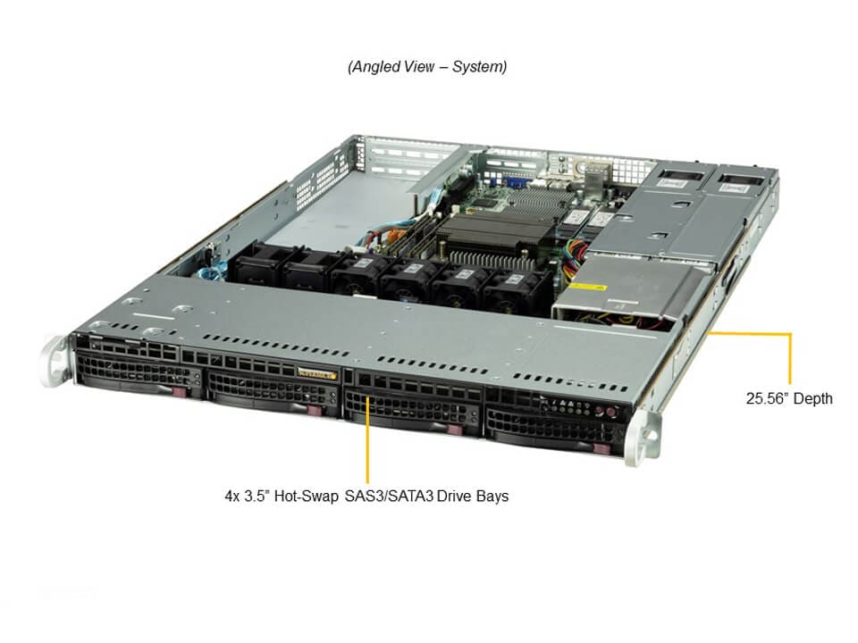 Однопроцессорный сервер Supermicro SYS-510T-WTR 1U — фото 2