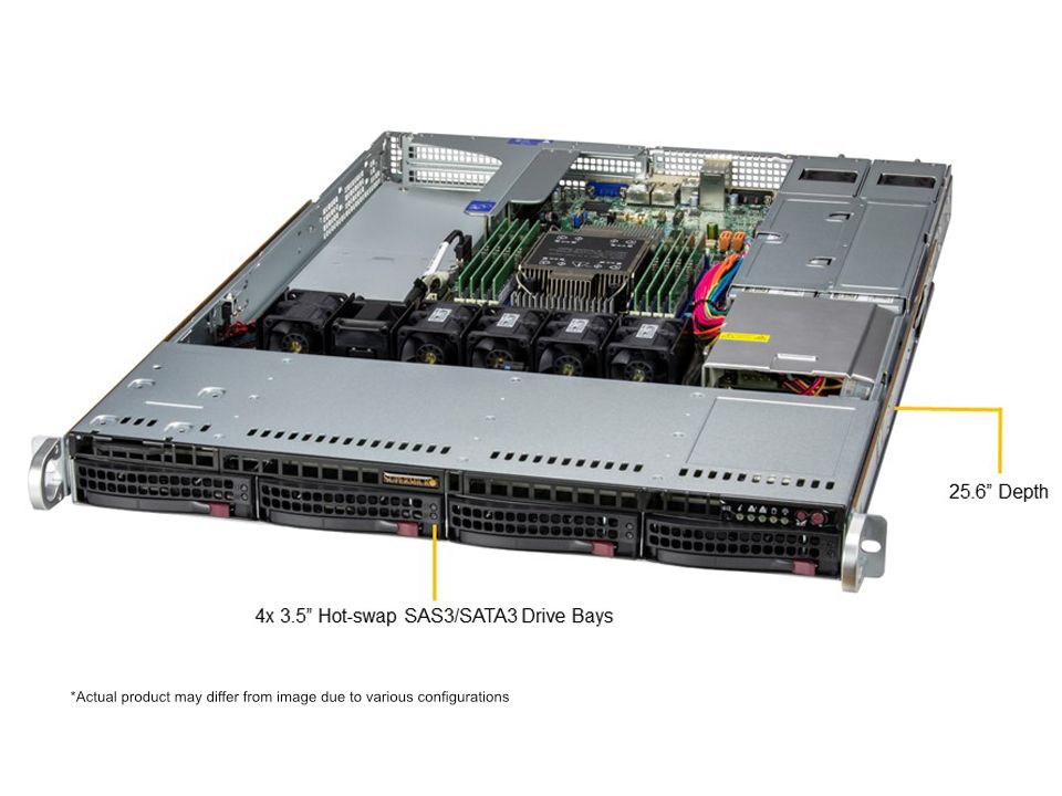 Сервер Supermicro 1U WIO SuperServer (SYS-511E-WR) — фото 1