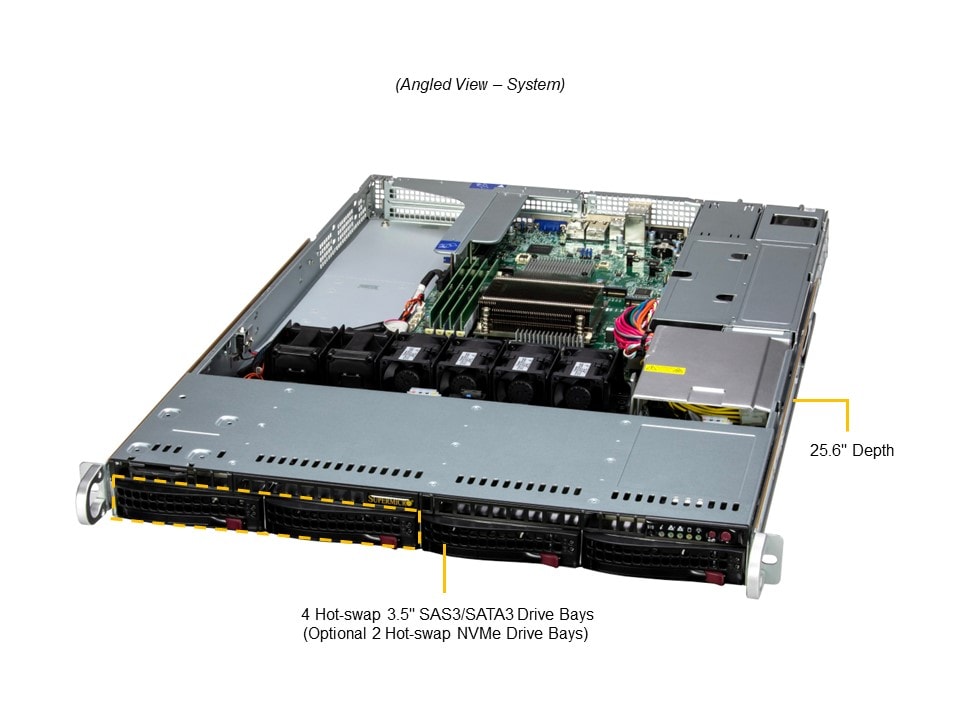 Сервер Supermicro 1U WIO SuperServer (SYS-511R-W) — фото 3