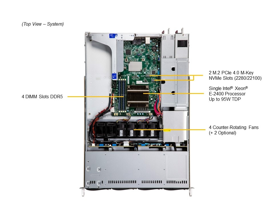 Сервер Supermicro 1U WIO SuperServer (SYS-511R-W) — фото 4