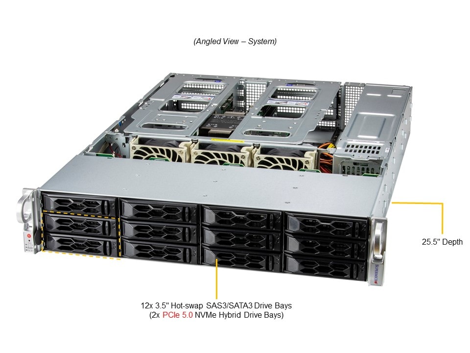 Сервер Supermicro 2U CloudDC SuperServer (SYS-521C-NR) — фото 3
