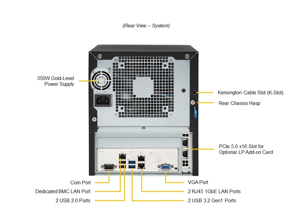 Сервер Supermicro SYS-521R-T Xeon E-2400 Mini-Tower Server/Workstation — фото 6