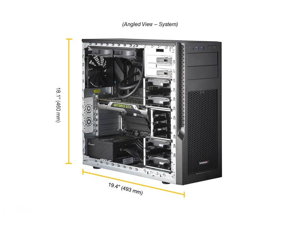 Сервер SuperMicro SYS-530AD-I SuperWorkstation (C9Z590-CG, CSE-GS5A-754K) — фото 3