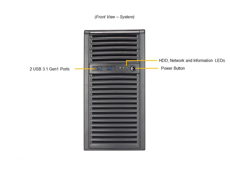 Рабочая станция Supermicro SYS-530T-I mini-tower — фото 3