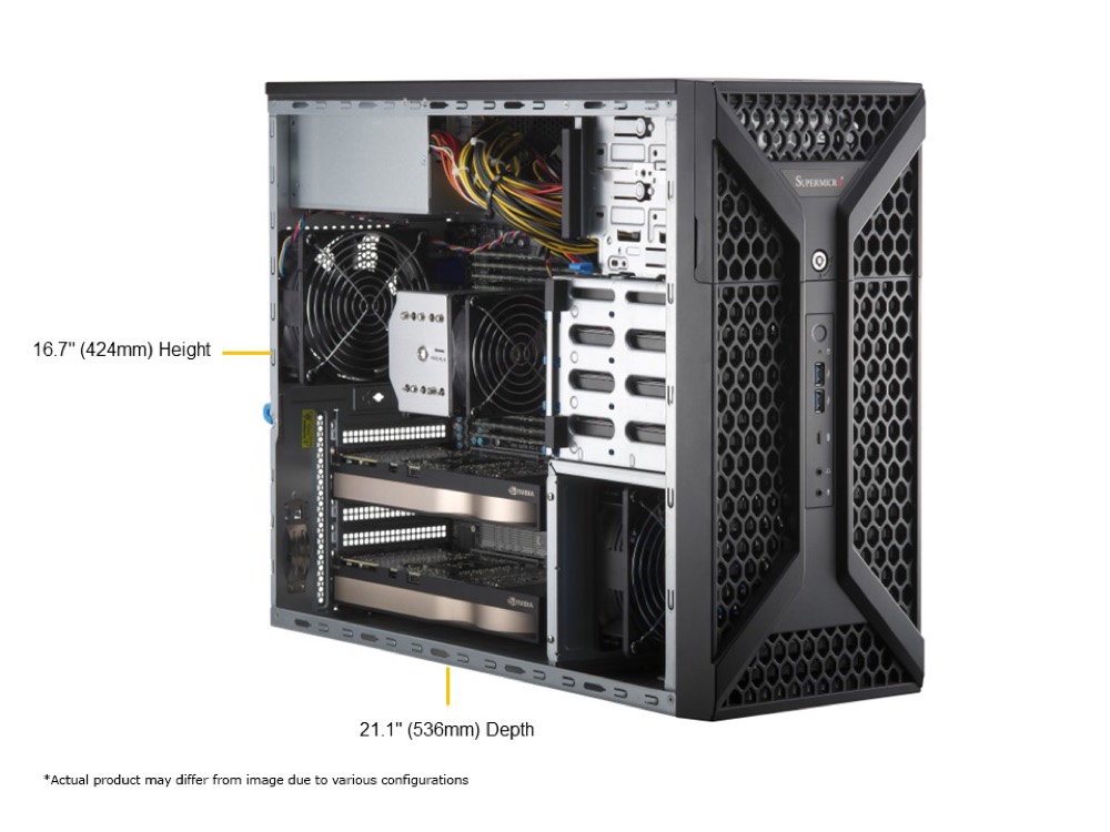 Сервер Supermicro Mid-Tower SuperWorkstation (SYS-531A-I) — фото 1