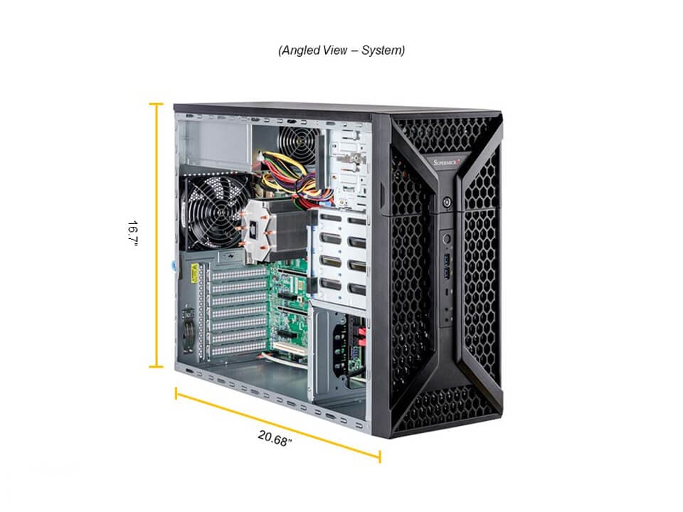 Сервер Supermicro SYS-531A-IL High Performance SuperWorkstation Mid-Tower — фото 3