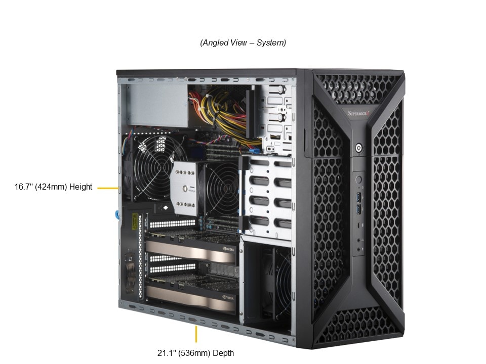 Сервер Supermicro Mid-Tower SuperWorkstation (SYS-531A-I) — фото 3