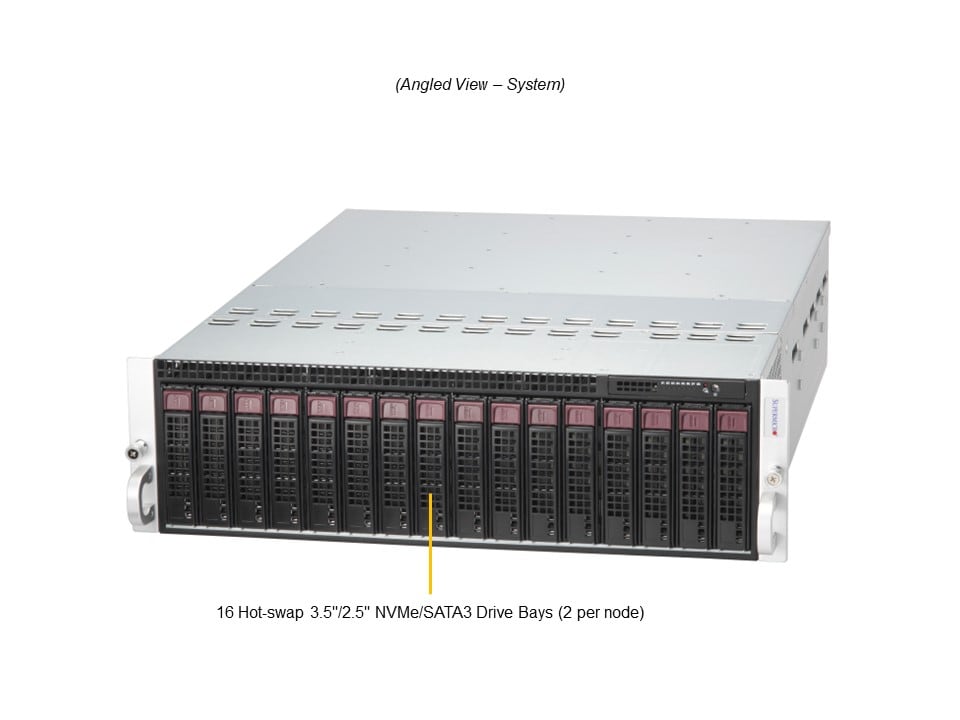 Многоузловой сервер MicroCloud Supermicro SYS-531MC-H8TNR 3U — фото 2