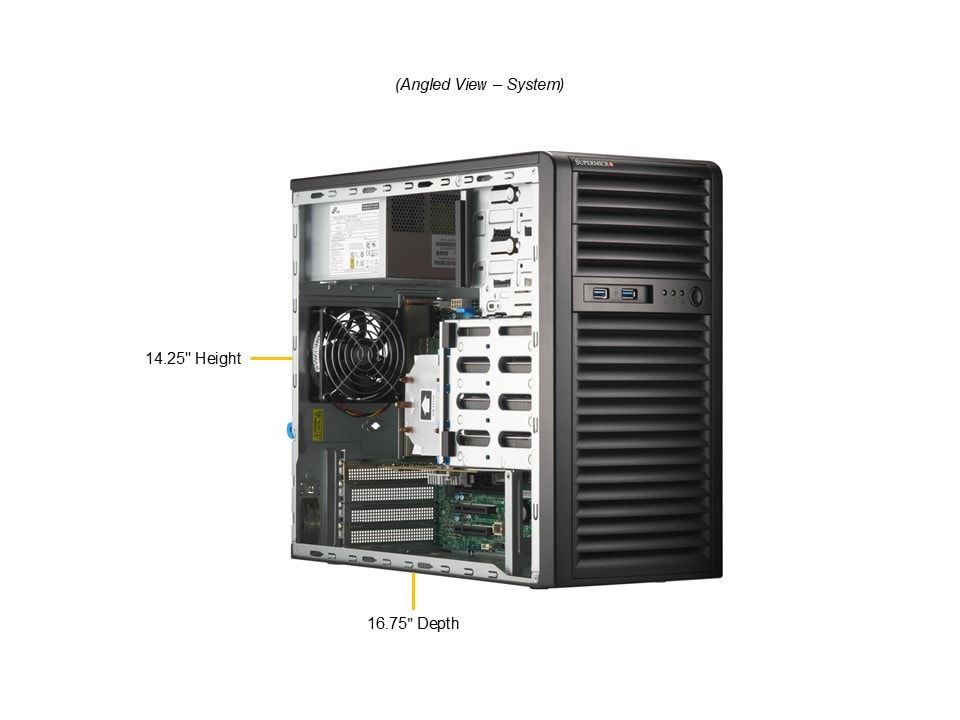 Сервер Supermicro SYS-531R-I Xeon E-2400 Mini-Tower Server/Workstation — фото 3