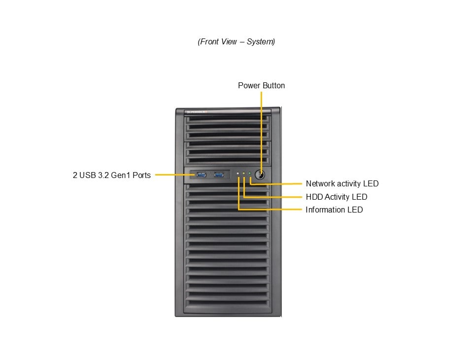 Сервер Supermicro SYS-531R-I Xeon E-2400 Mini-Tower Server/Workstation — фото 4