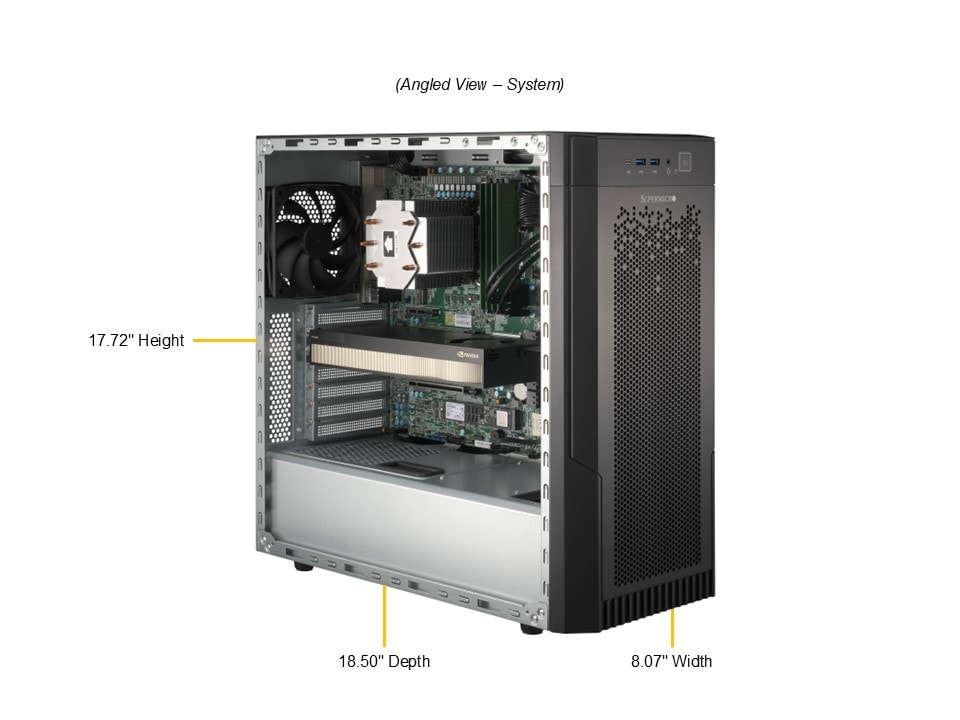 Сервер Supermicro Mid-Tower SuperWorkstation (SYS-532AW-C) — фото 3