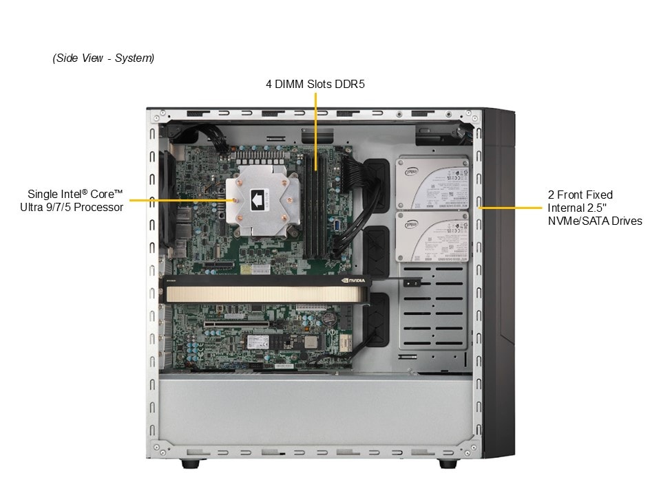 Сервер Supermicro Mid-Tower SuperWorkstation (SYS-532AW-C) — фото 6