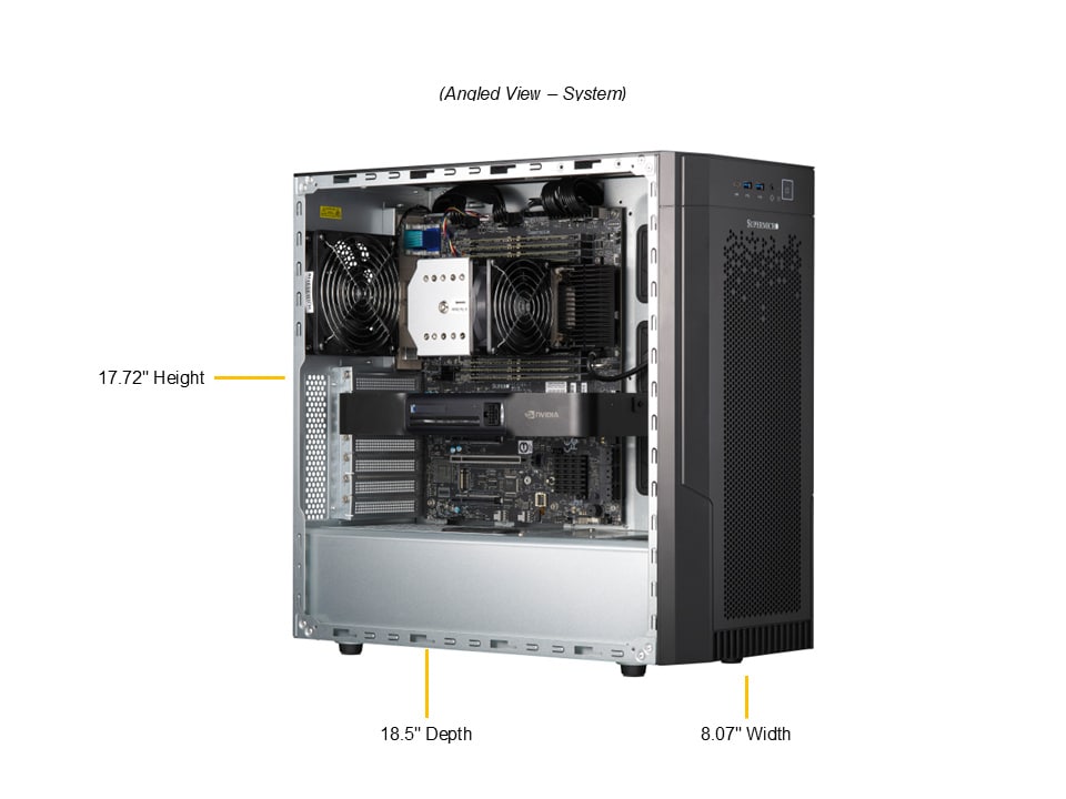 Сервер Supermicro Mid-Tower SuperWorkstation (SYS-532AW-TC) — фото 3