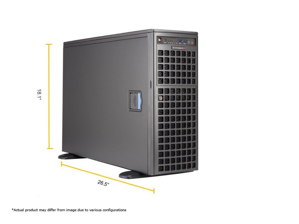 Сервер Supermicro SYS-540A-TR Single Xeon Scalable GPU SuperWorkstation Full-Tower — фото 1