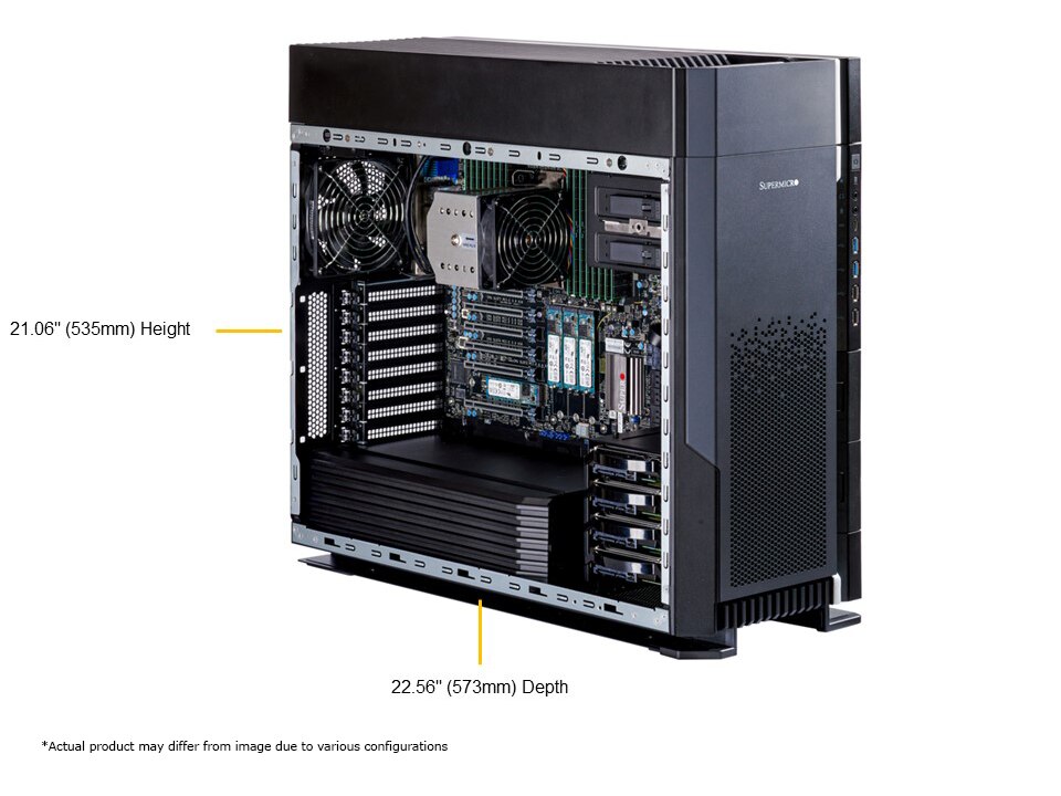 Сервер Supermicro Full-Tower SuperWorkstation (SYS-551A-T) — фото 1