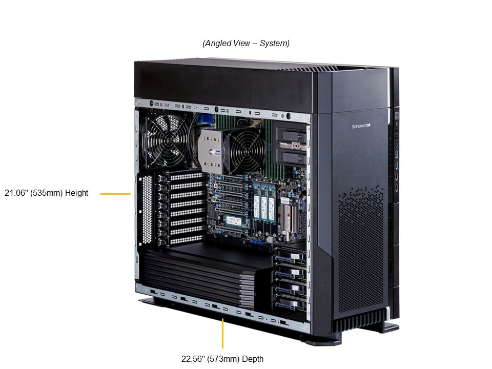 Сервер Supermicro Full-Tower SuperWorkstation (SYS-551A-T) — фото 3