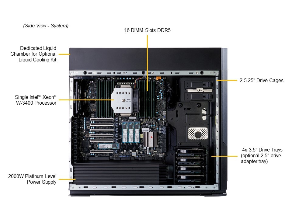 Сервер Supermicro Full-Tower SuperWorkstation (SYS-551A-T) — фото 6