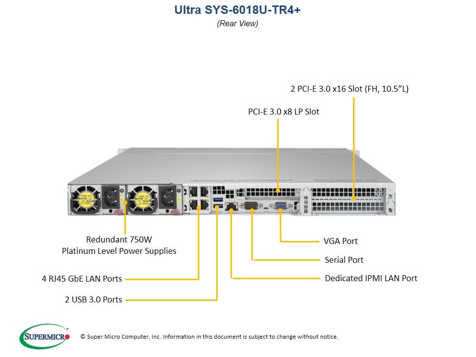 Сервер Supermicro SYS-6018U-TR4_ 1U — фото 5