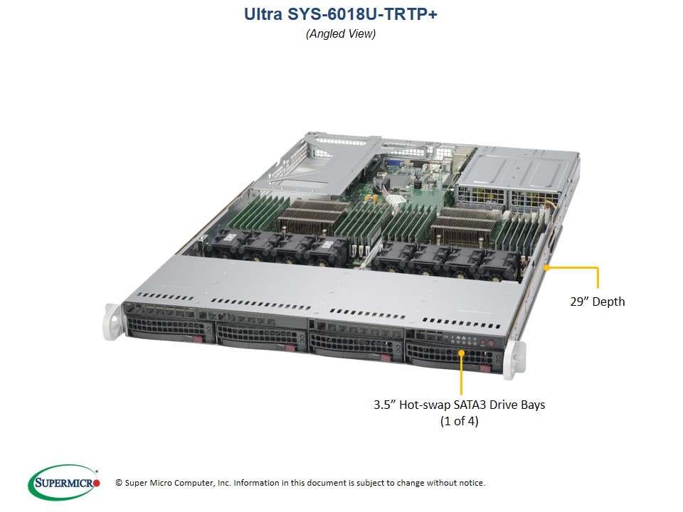 Сервер Supermicro SYS-6018U-TRTP_ 1U — фото 2