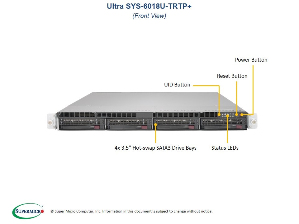 Сервер Supermicro SYS-6018U-TRTP_ 1U — фото 4