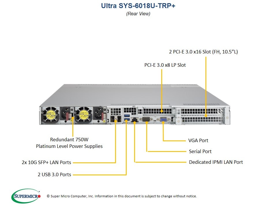 Сервер Supermicro SYS-6018U-TRTP_ 1U — фото 5
