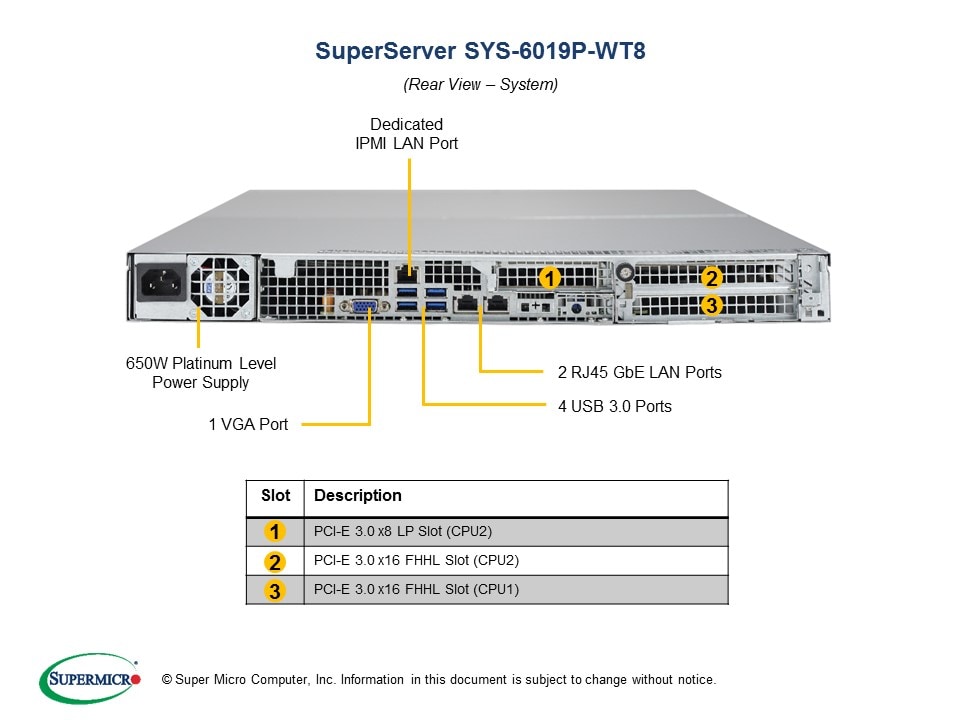 Сервер Supermicro SYS-6019P-WT8 1U — фото 5