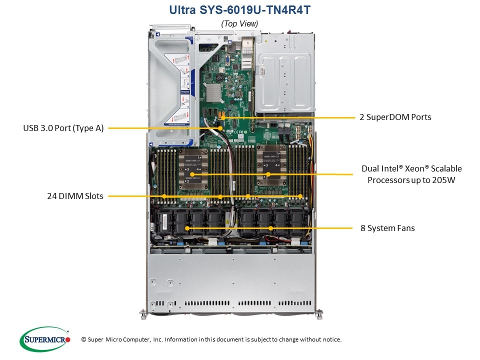 Сервер Supermicro SYS-6019U-TN4R4T 1U — фото 3