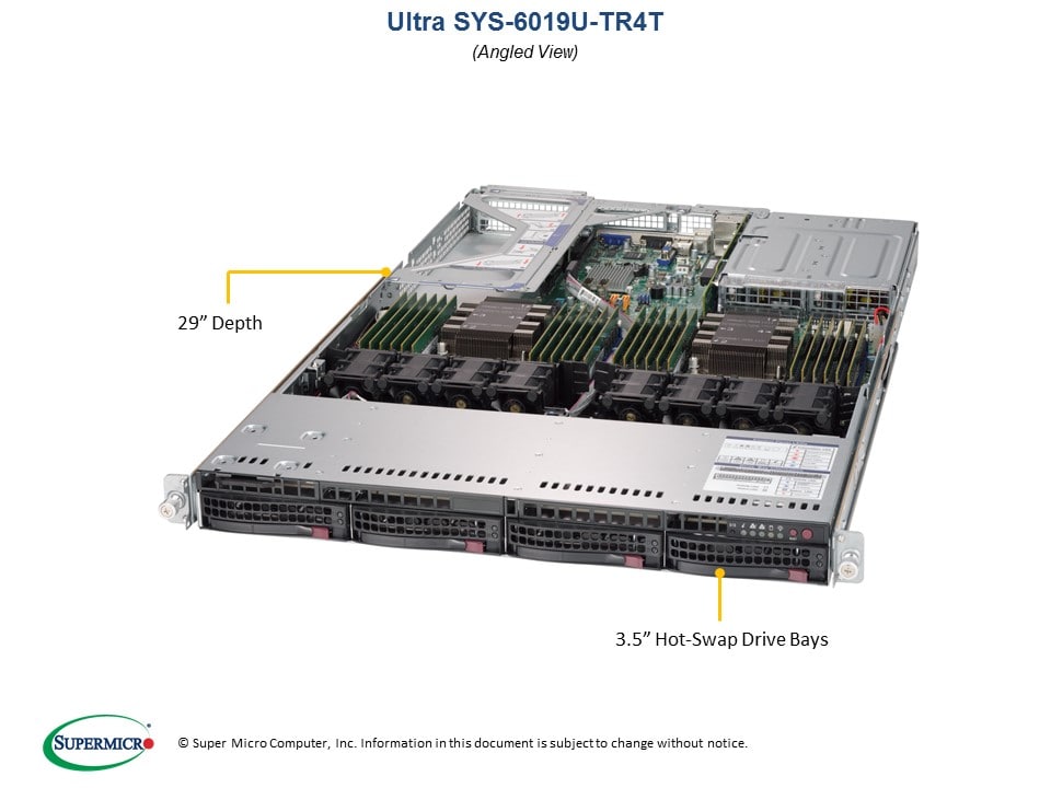 Сервер Supermicro SYS-6019U-TR4T 1U — фото 2
