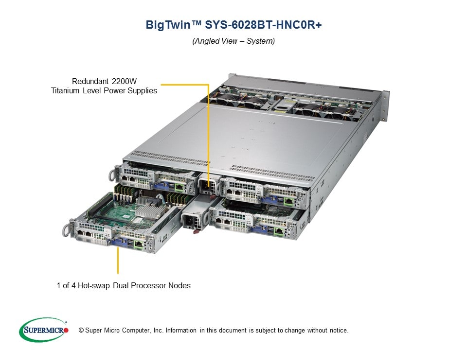 Сервер Supermicro SYS-6028BT-HNC0R_ 2U — фото 2
