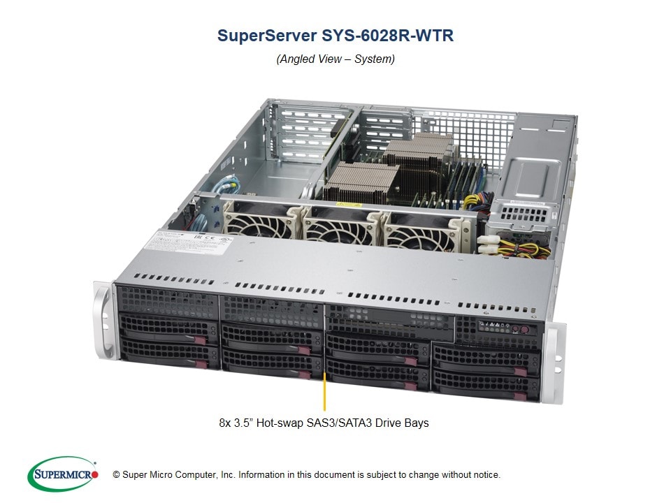 Сервер Supermicro SYS-6028R-WTR X10DRW-i, 825TQ-R802WB — фото 2