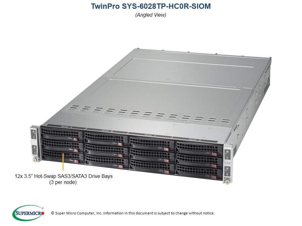 Сервер Supermicro SYS-6028TP-HC0R-SIOM 2U — фото 2