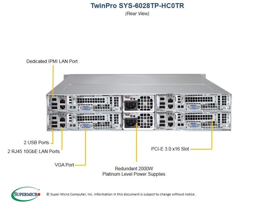 Сервер Supermicro SYS-6028TP-HC0TR 2U — фото 5