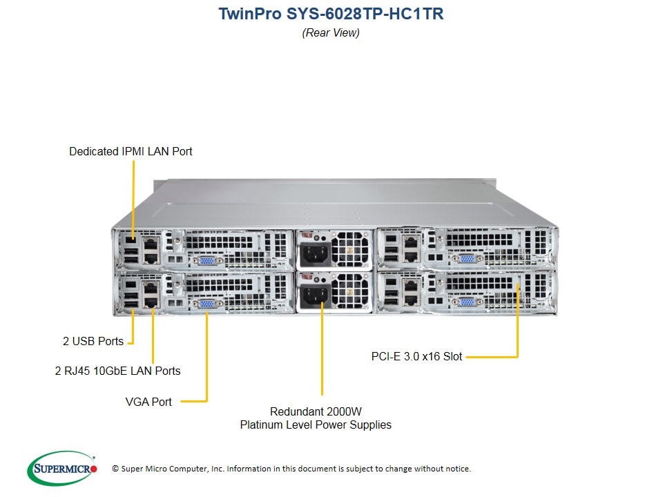 Сервер Supermicro SYS-6028TP-HC1TR 2U — фото 5