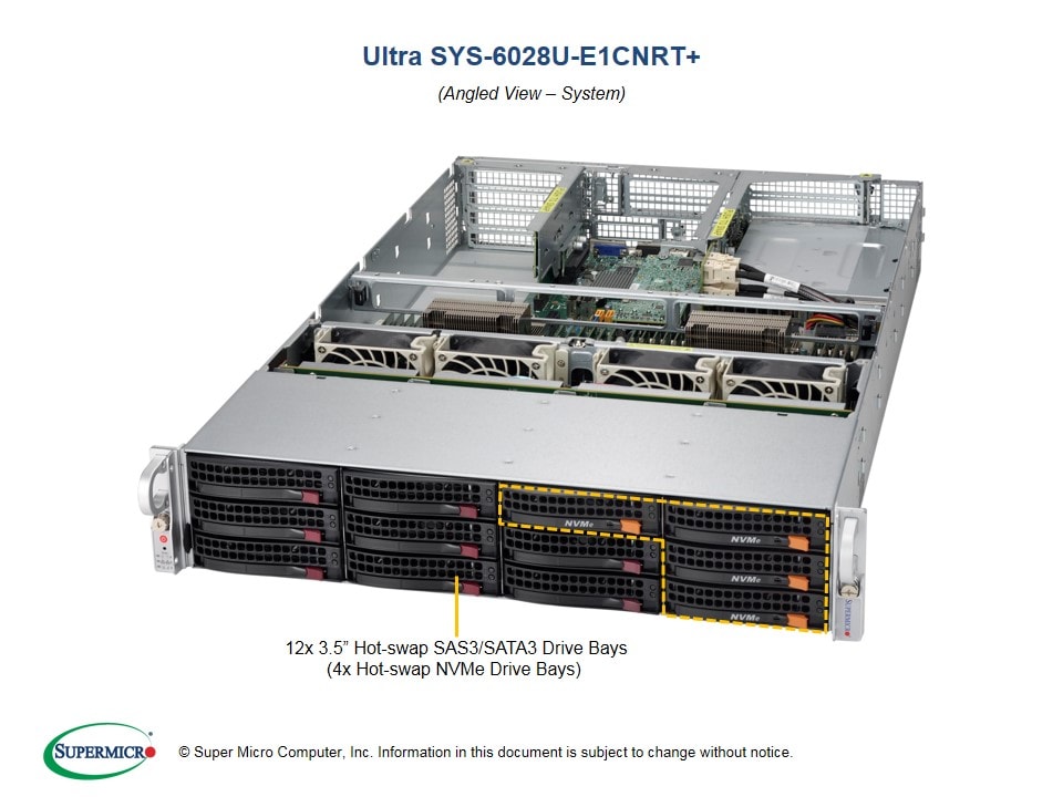 Сервер Supermicro SYS-6028U-E1CNRT_ 2U — фото 2
