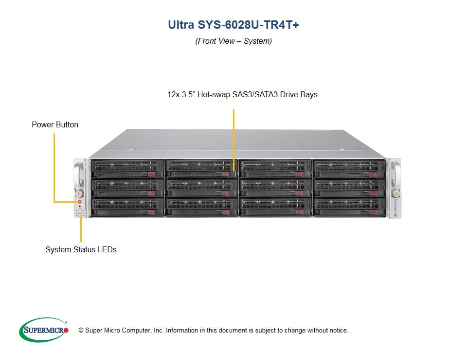 Сервер Supermicro SYS-6028U-TR4T_ 2U — фото 4