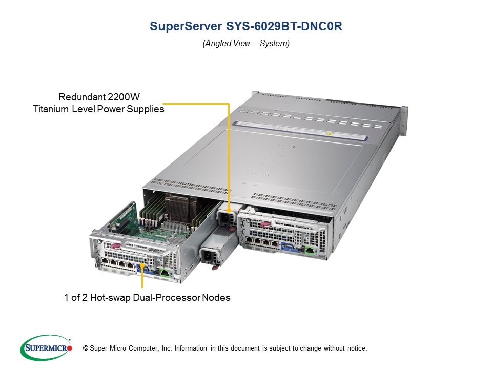 Сервер Supermicro SYS-6029BT-DNC0R 2U — фото 2