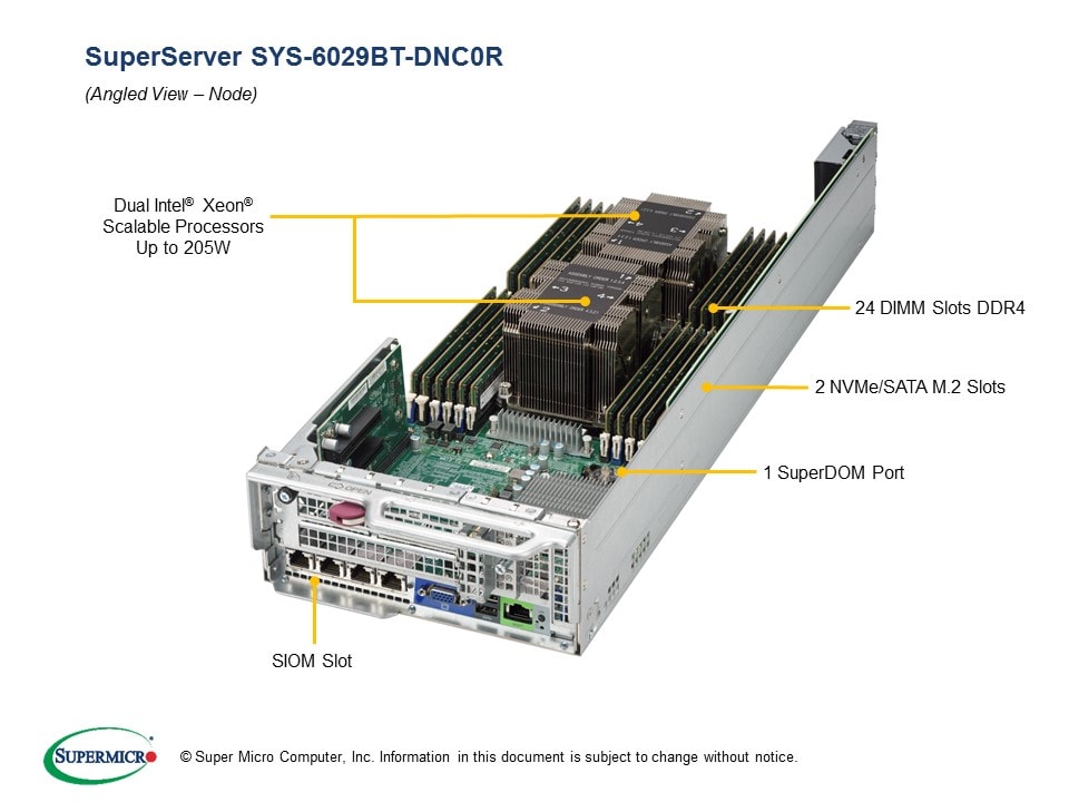 Сервер Supermicro SYS-6029BT-DNC0R 2U — фото 3