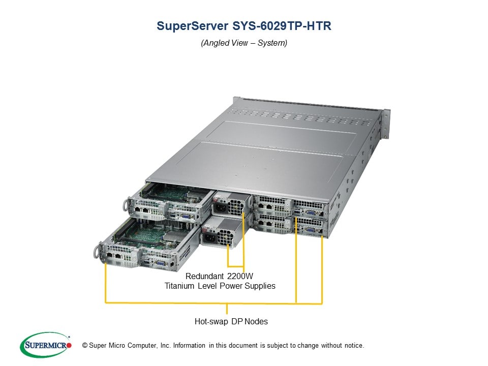 Сервер Supermicro SYS-6029TP-HTR 2U — фото 2